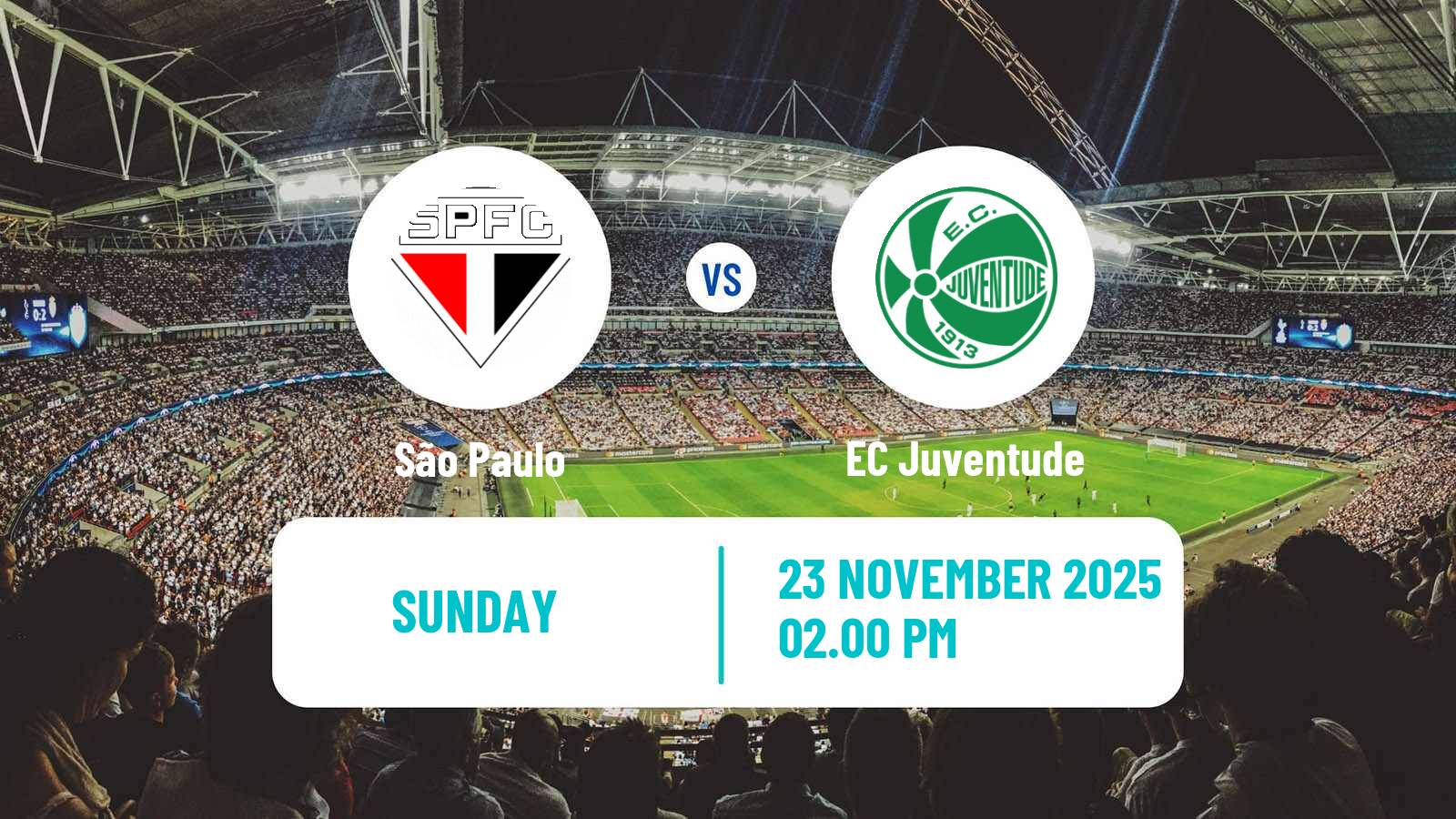 Football Brazilian Serie A São Paulo - Juventude