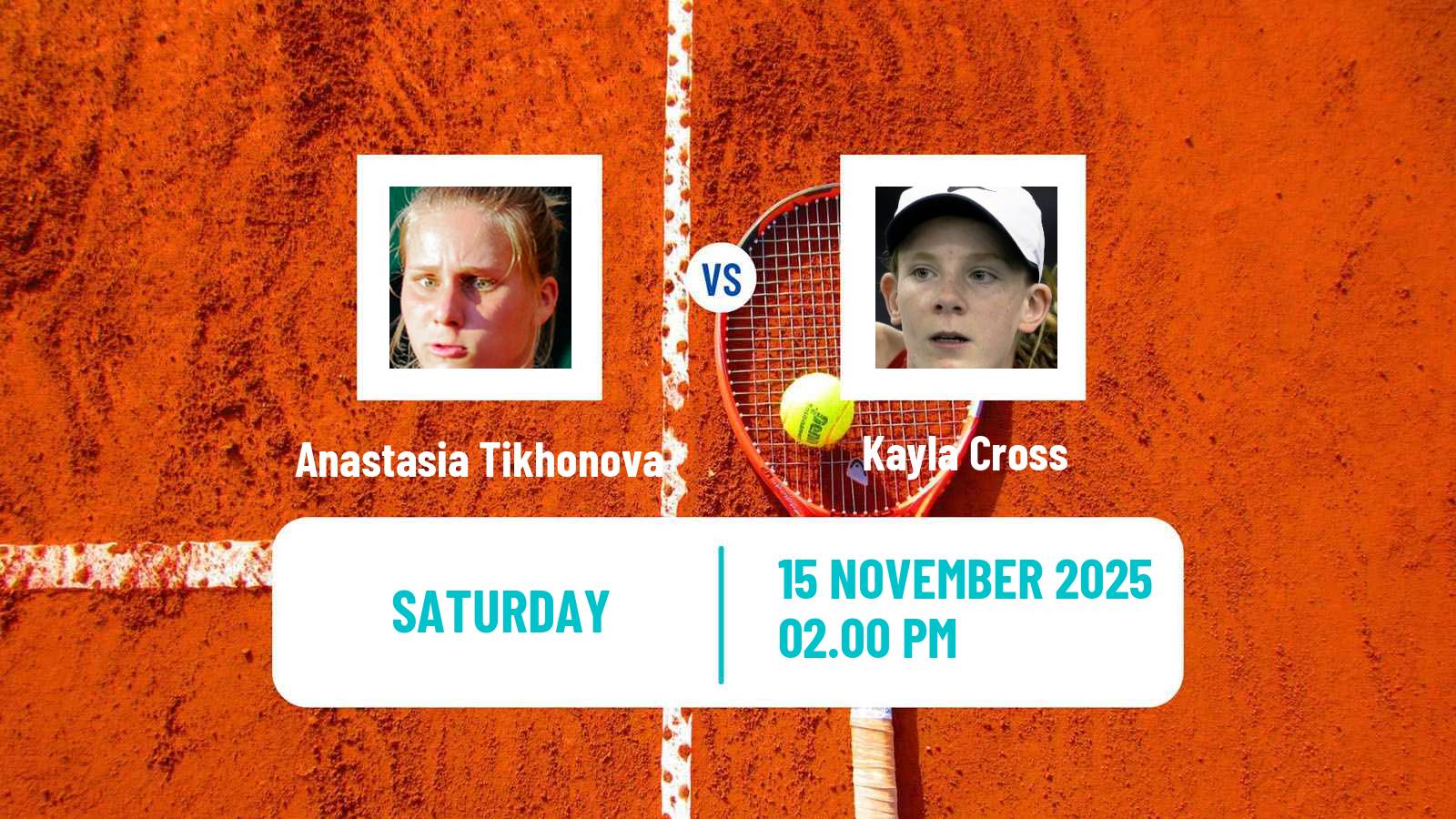 Tennis ITF W50 Chihuahua 2 Women Anastasia Tikhonova - Kayla Cross