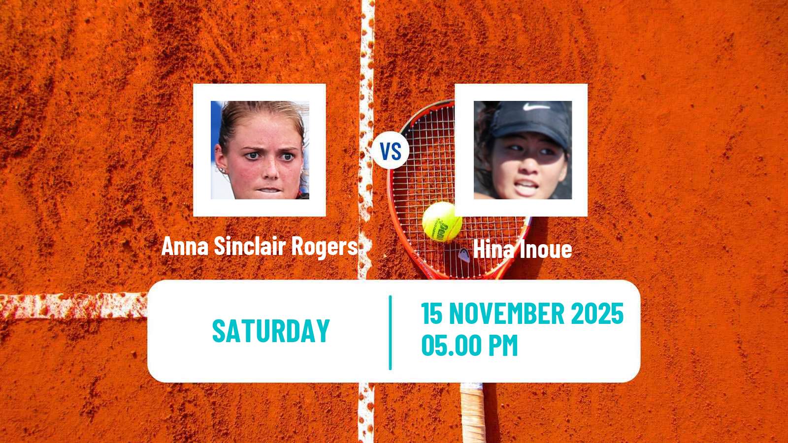 Tennis ITF W50 Chihuahua 2 Women Anna Sinclair Rogers - Hina Inoue