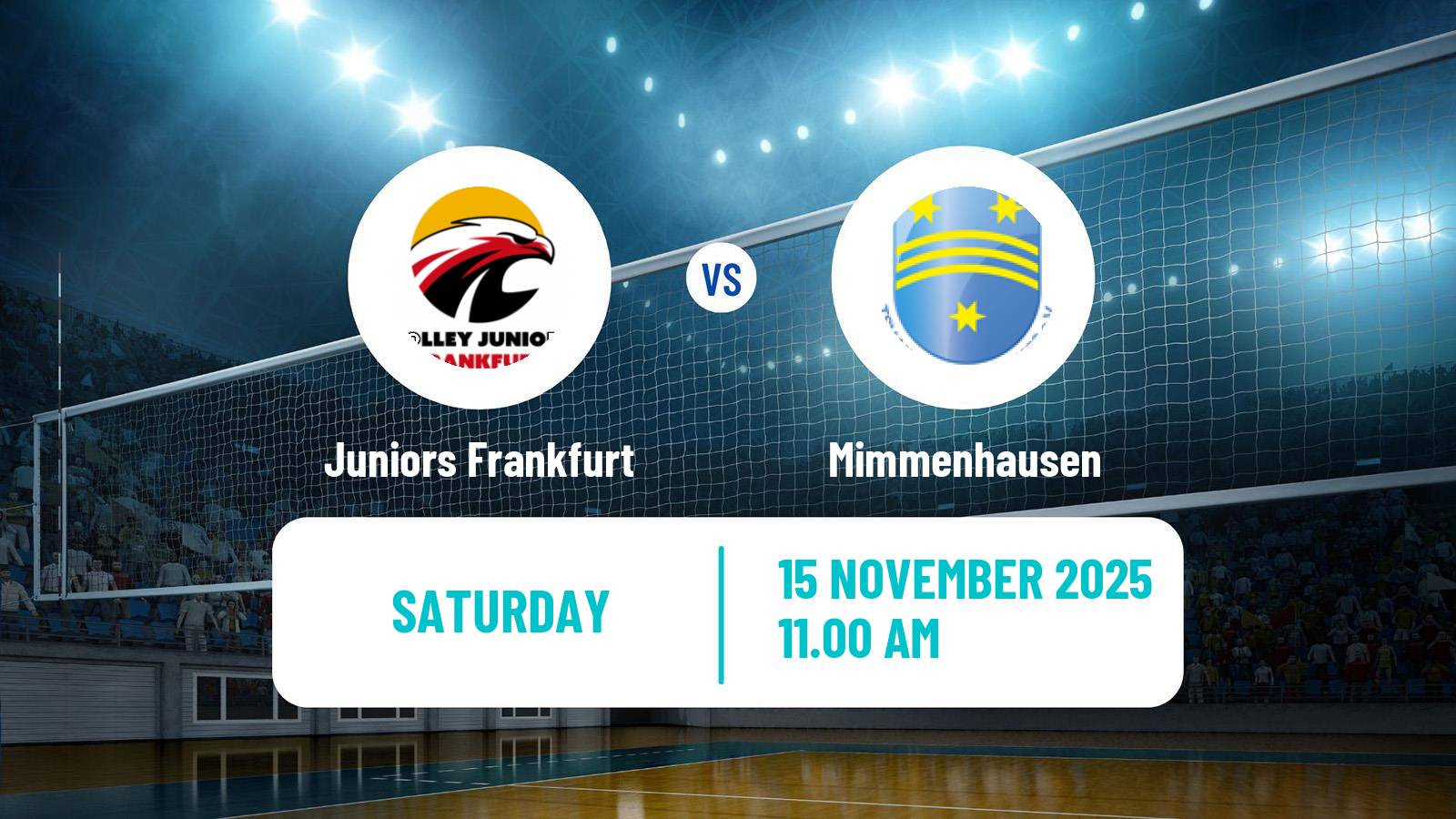 Volleyball German 2 Bundesliga South Volleyball Juniors Frankfurt - Mimmenhausen