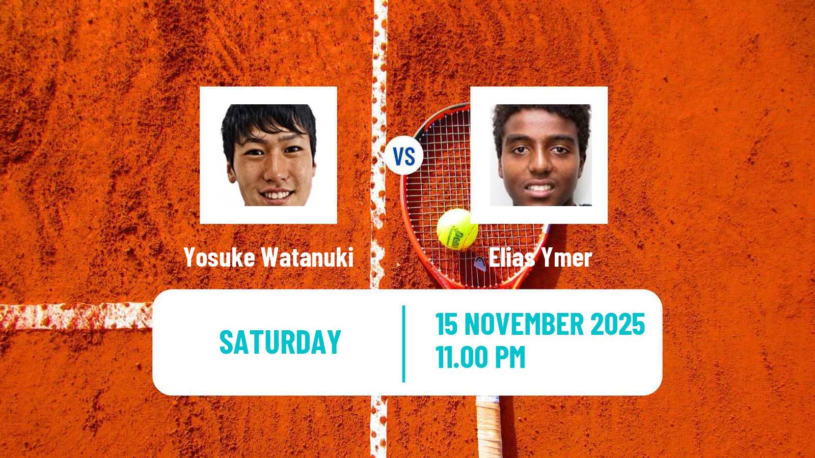 Tennis Kobe Challenger Men Yosuke Watanuki - Elias Ymer