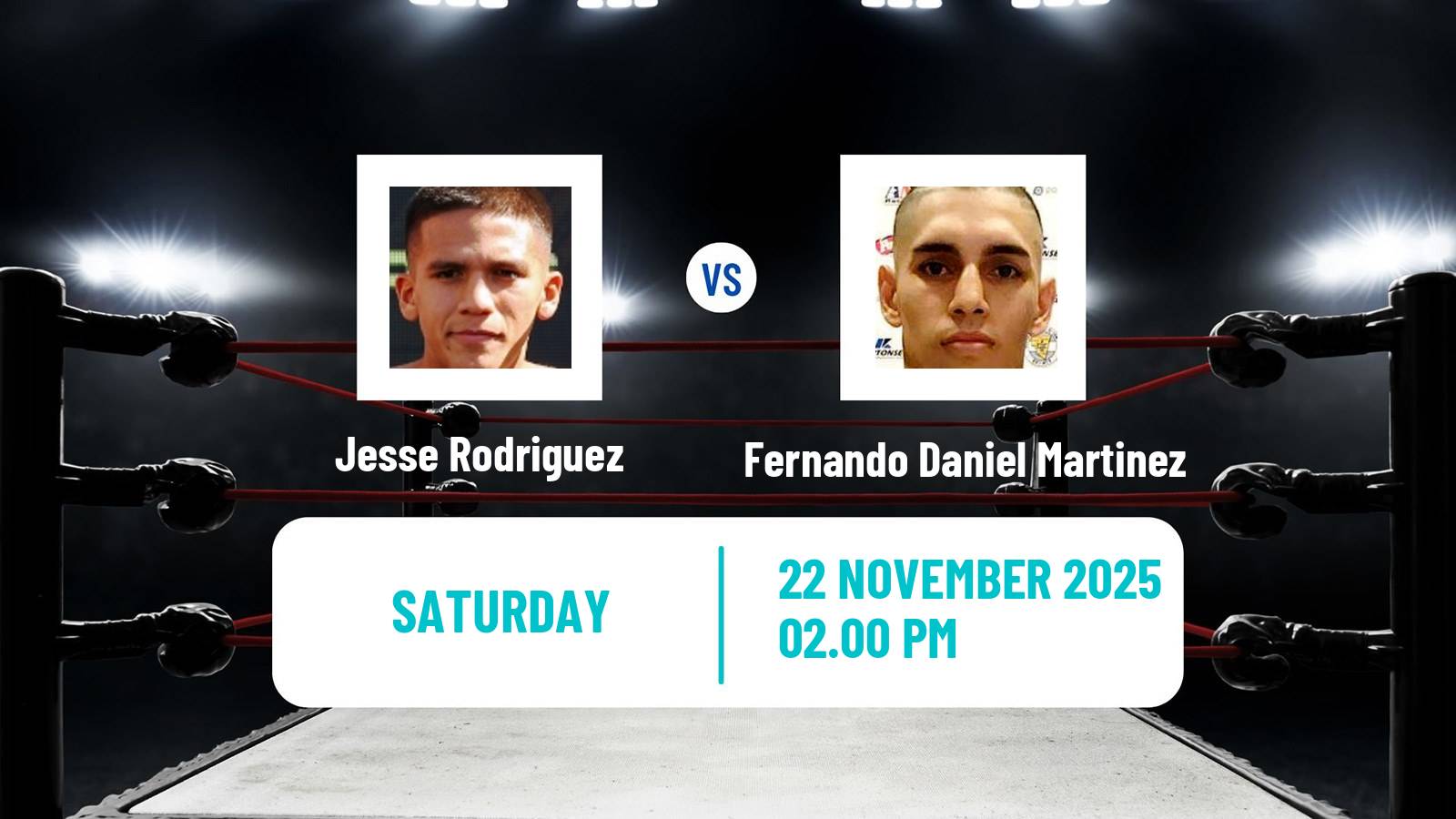 Boxing Super Flyweight Others Matches Men Jesse Rodriguez - Fernando Daniel Martinez