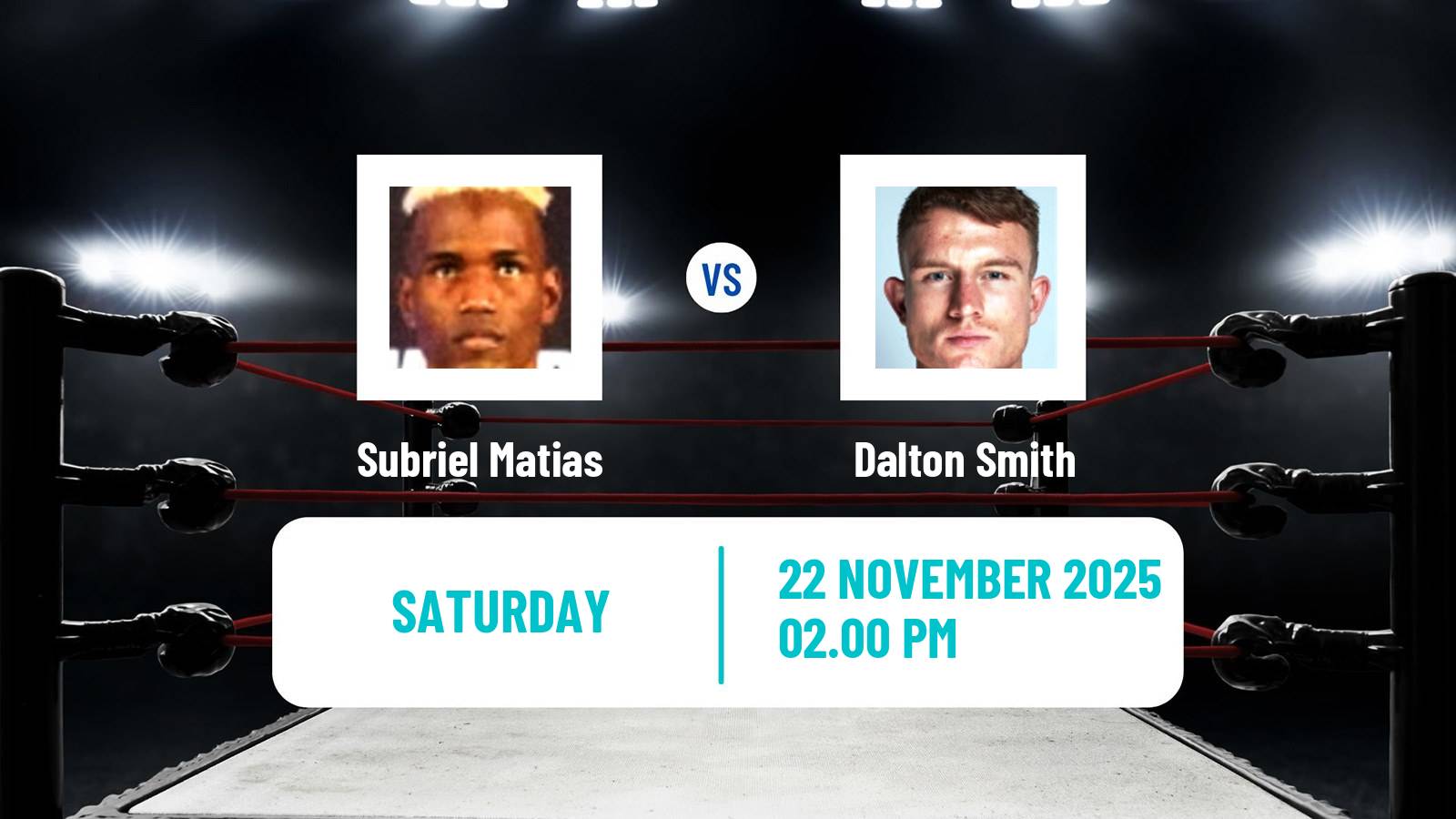 Boxing Super Lightweight WBC Title Men Subriel Matias - Dalton Smith