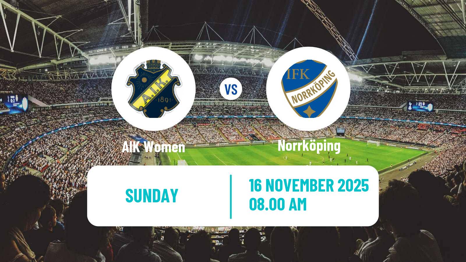 Football Swedish Allsvenskan Women AIK - Norrköping