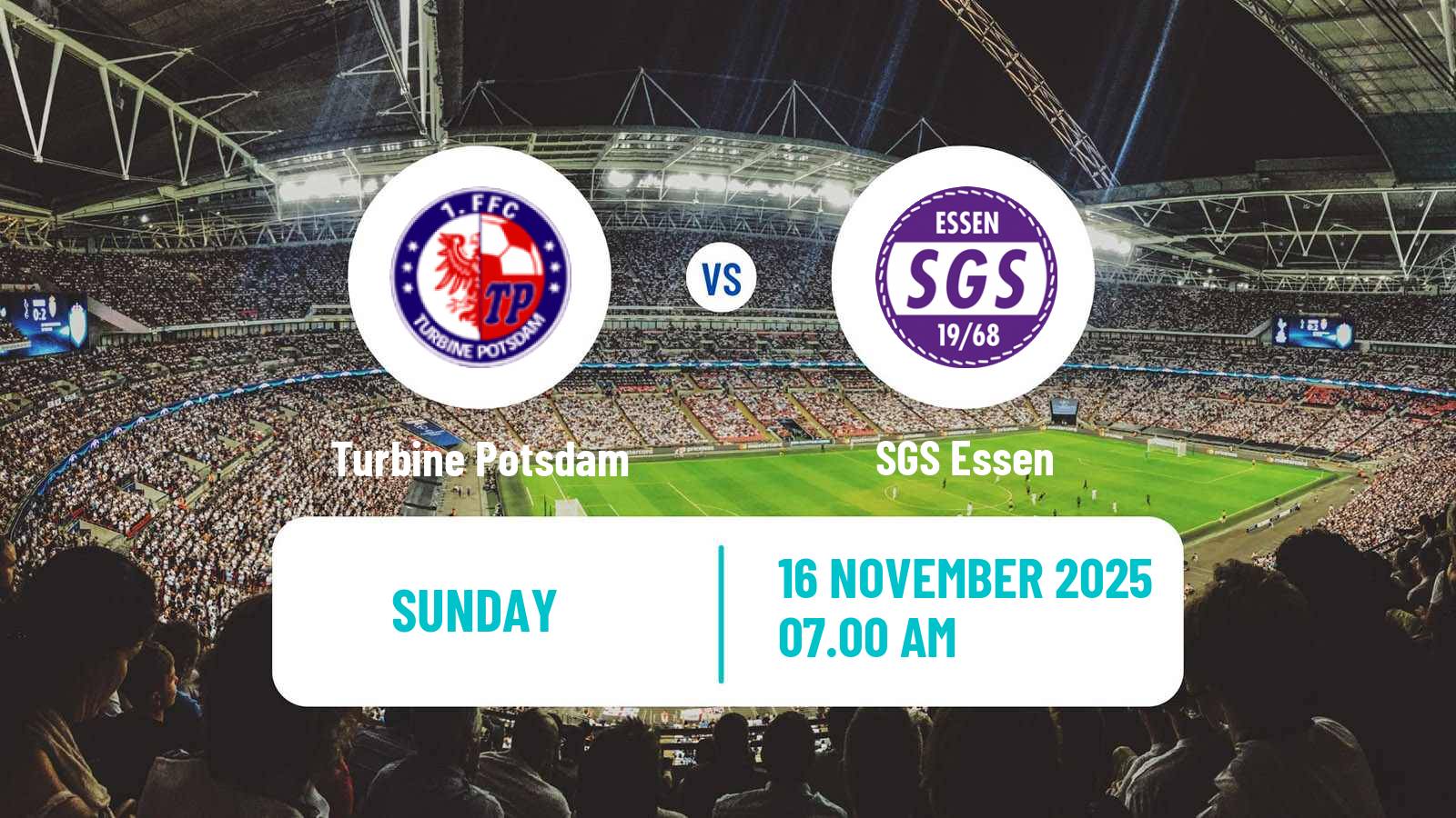 Football German DFB Pokal Women Turbine Potsdam - SGS Essen