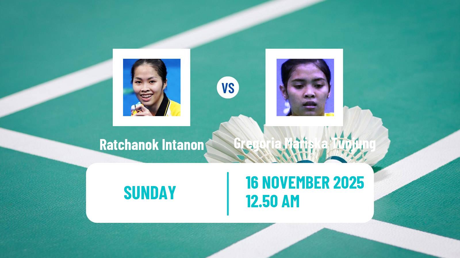 Badminton BWF World Tour Women Kumamoto Masters Ratchanok Intanon - Gregoria Mariska Tunjung