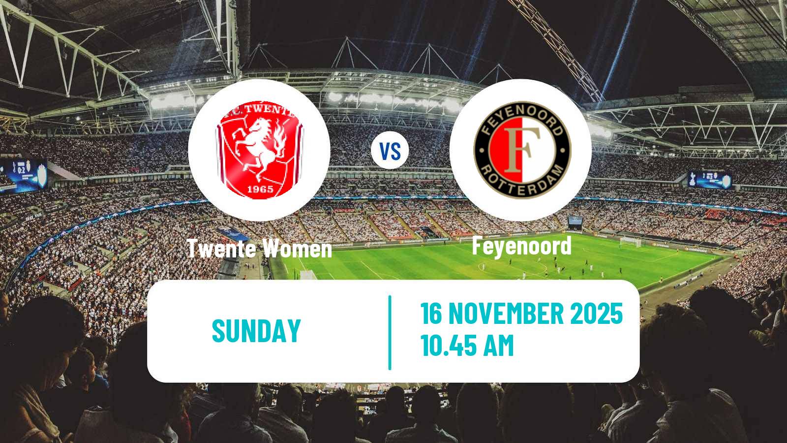 Football Dutch Eredivisie Women Twente - Feyenoord