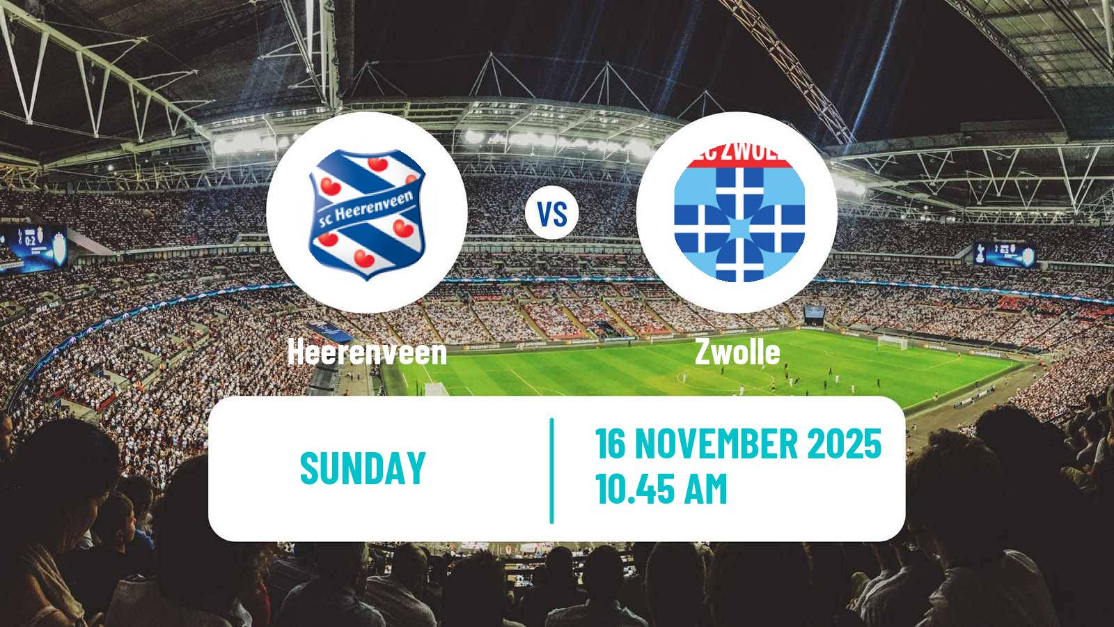 Football Dutch Eredivisie Women Heerenveen - Zwolle