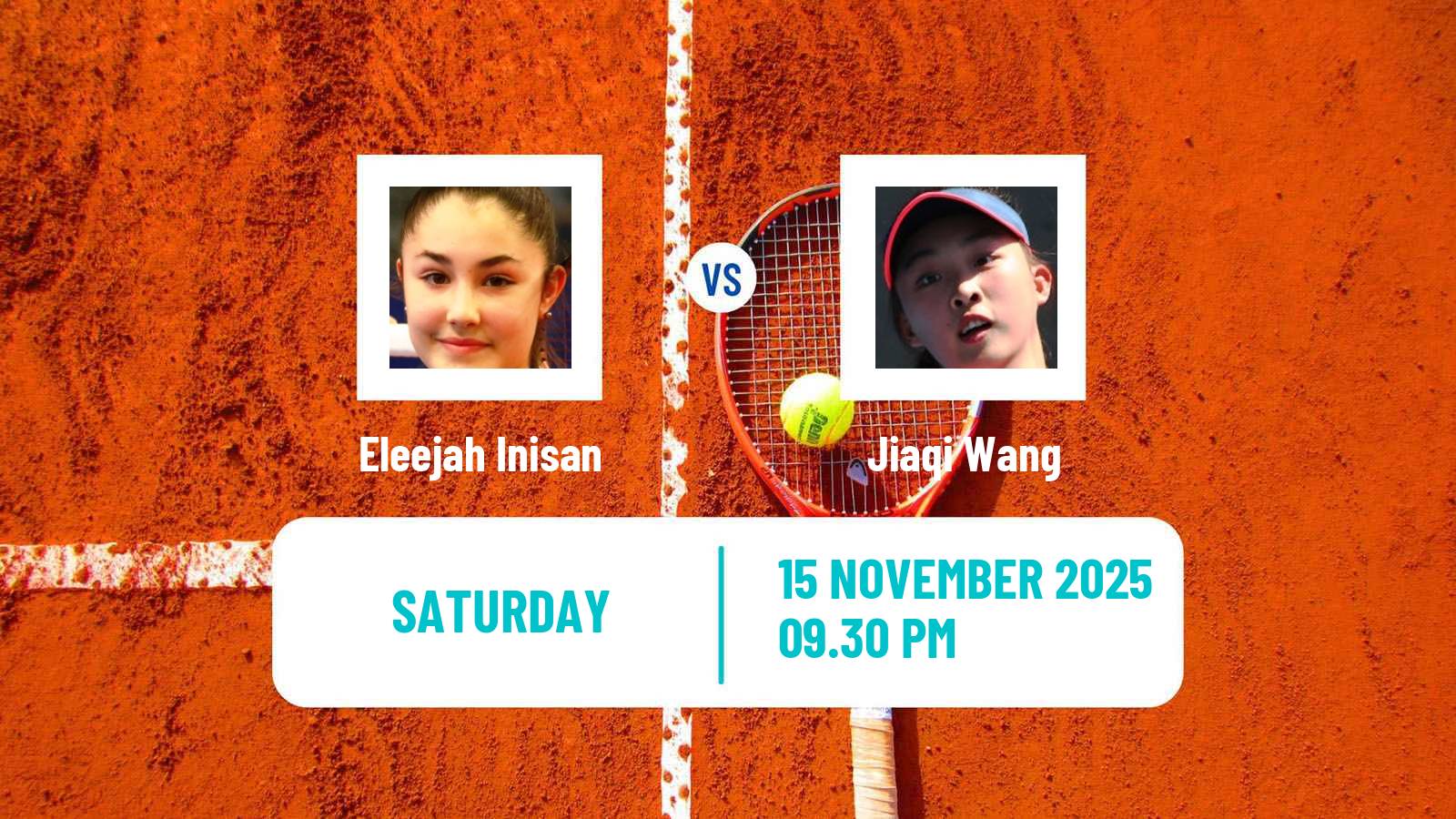 Tennis ITF W15 Phan Thiet Women Eleejah Inisan - Jiaqi Wang
