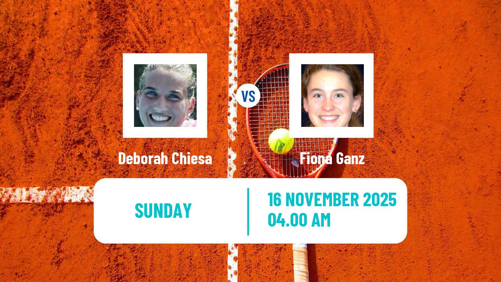 Tennis ITF W15 Solarino 3 Women Deborah Chiesa - Fiona Ganz