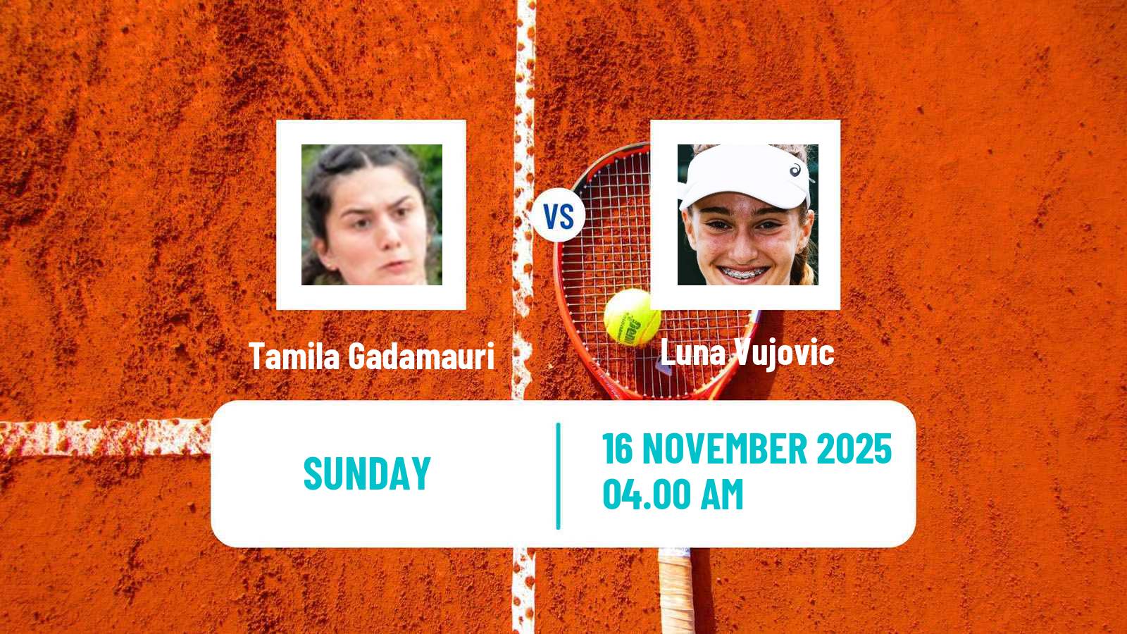 Tennis ITF W15 Monastir 39 Women Tamila Gadamauri - Luna Vujovic