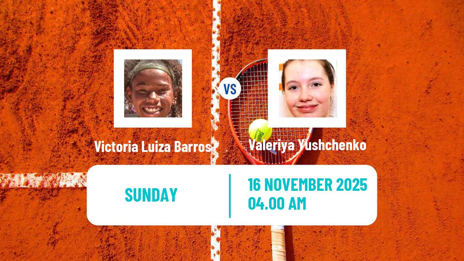 Tennis ITF W15 Antalya 14 Women Victoria Luiza Barros - Valeriya Yushchenko
