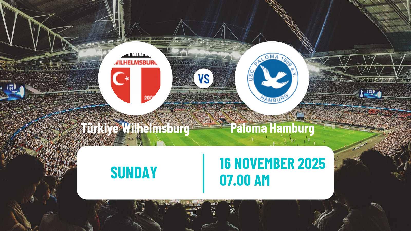 Football German Oberliga Hamburg Türkiye Wilhelmsburg - Paloma Hamburg