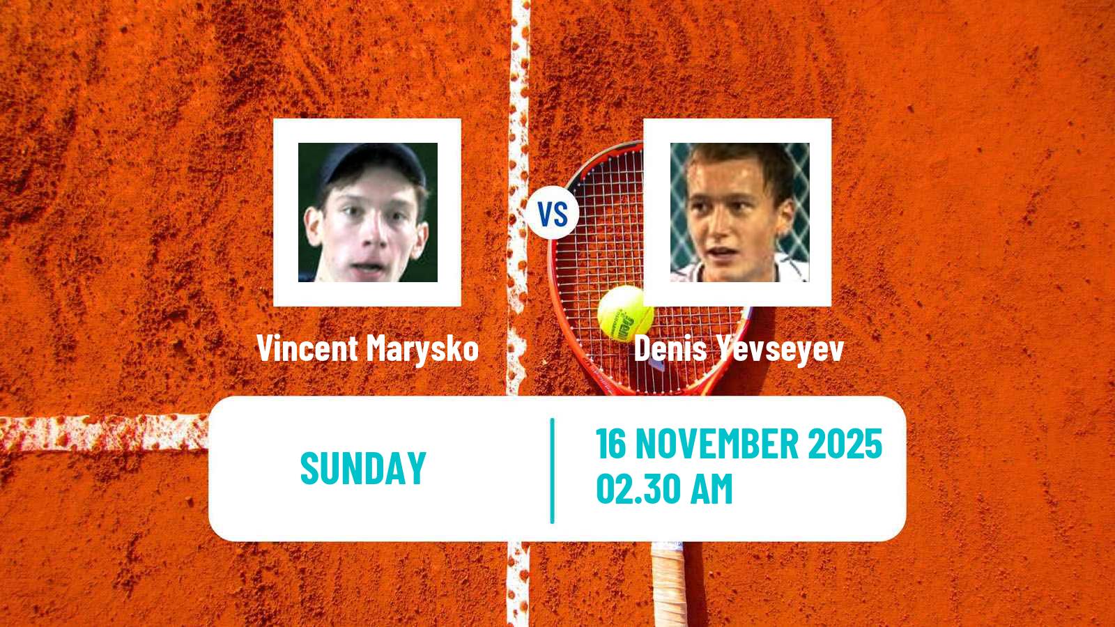 Tennis ITF M15 Sharm Elsheikh 17 Men Vincent Marysko - Denis Yevseyev