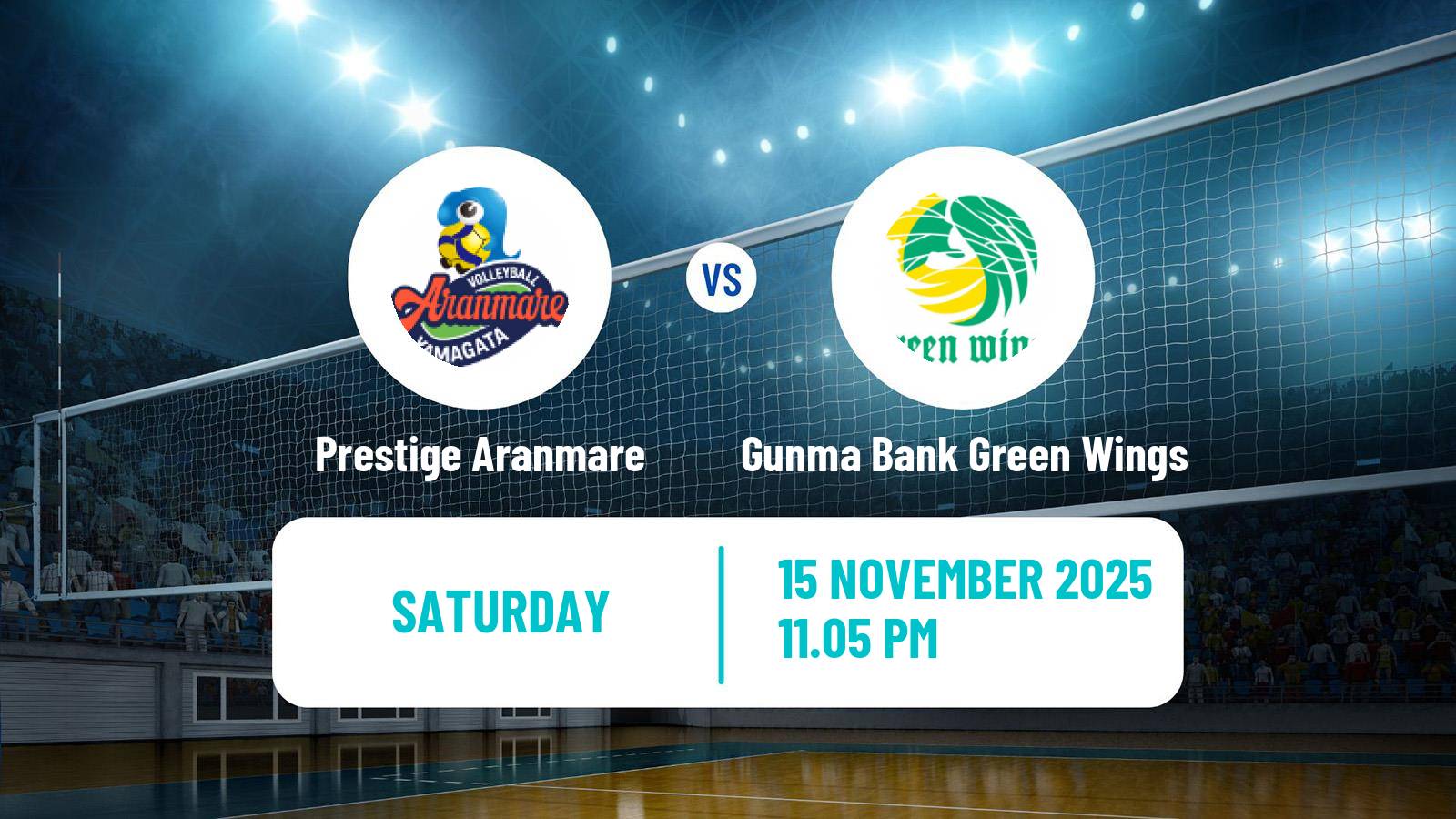 Volleyball Japan V Premier League Women Prestige Aranmare - Gunma Bank Green Wings