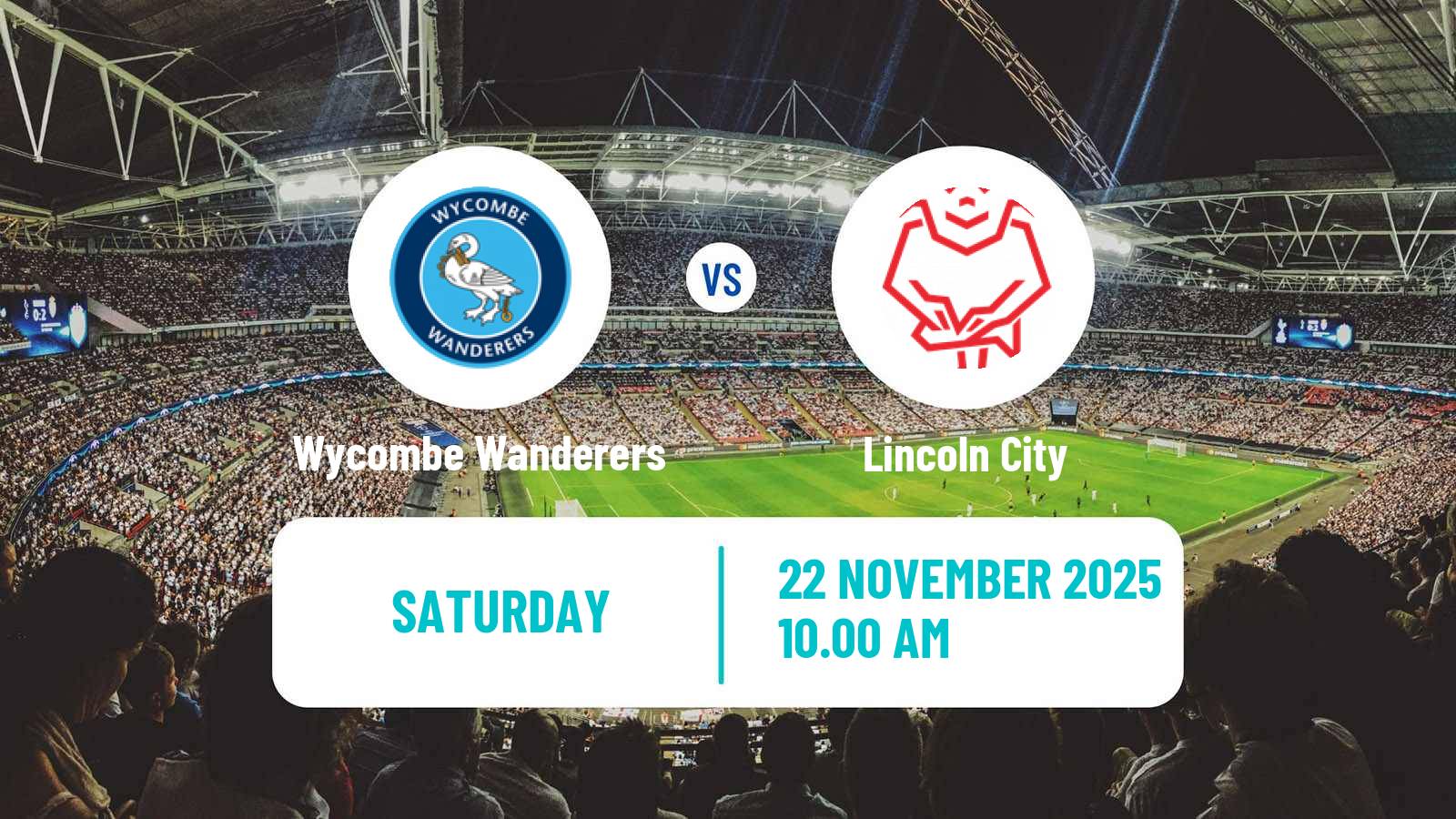 Football English League One Wycombe Wanderers - Lincoln City