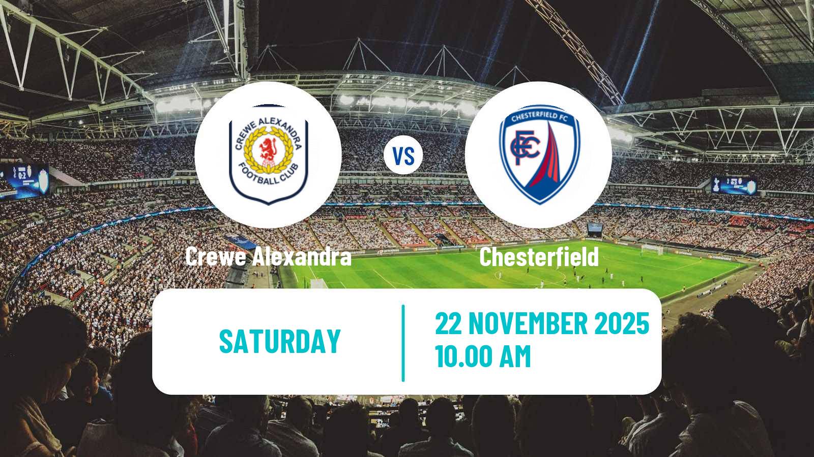 Football English League Two Crewe Alexandra - Chesterfield