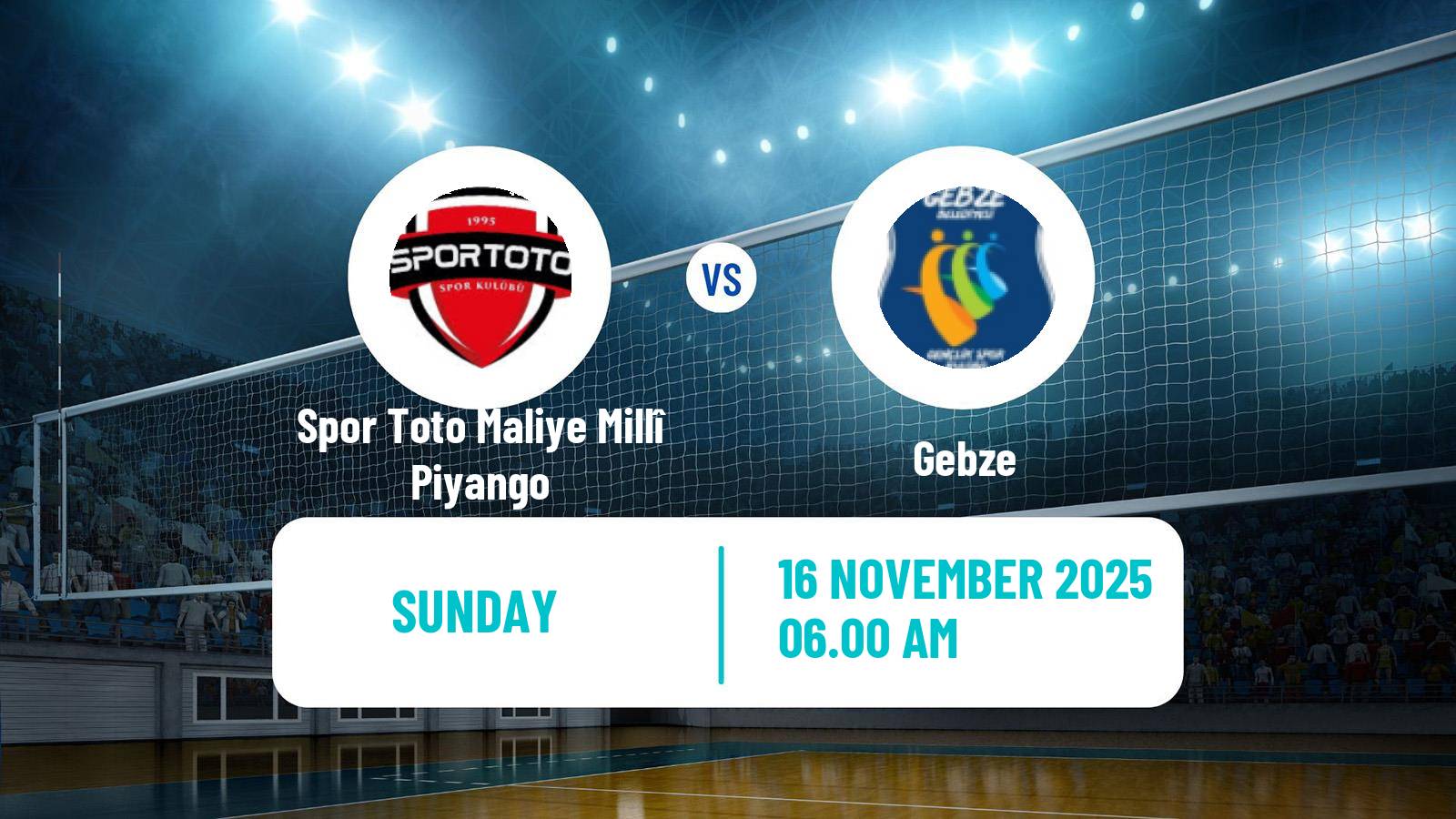 Volleyball Turkish Efeler Ligi Volleyball Spor Toto Maliye Millî Piyango - Gebze