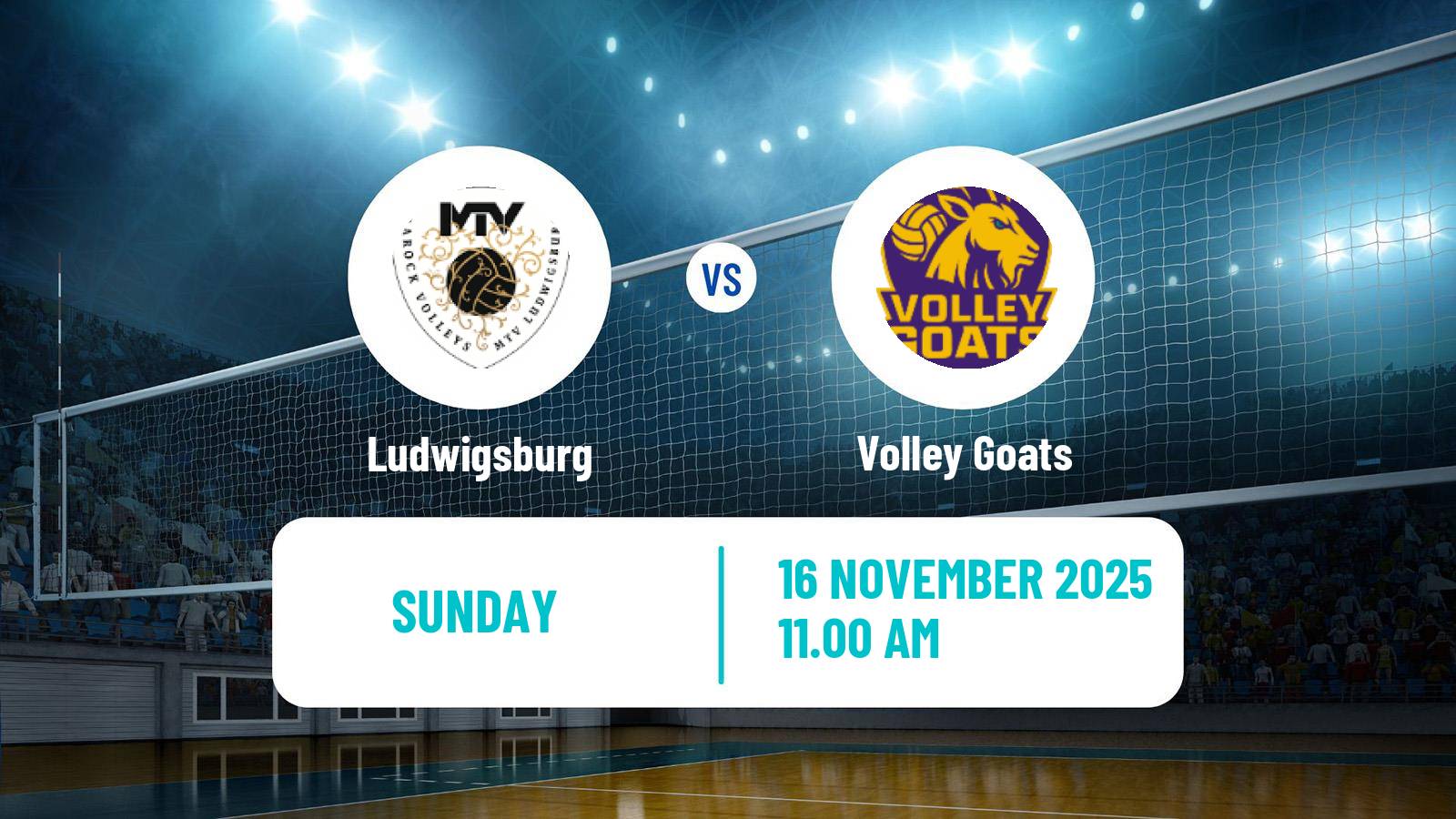 Volleyball German Bundesliga Volleyball Ludwigsburg - Volley Goats