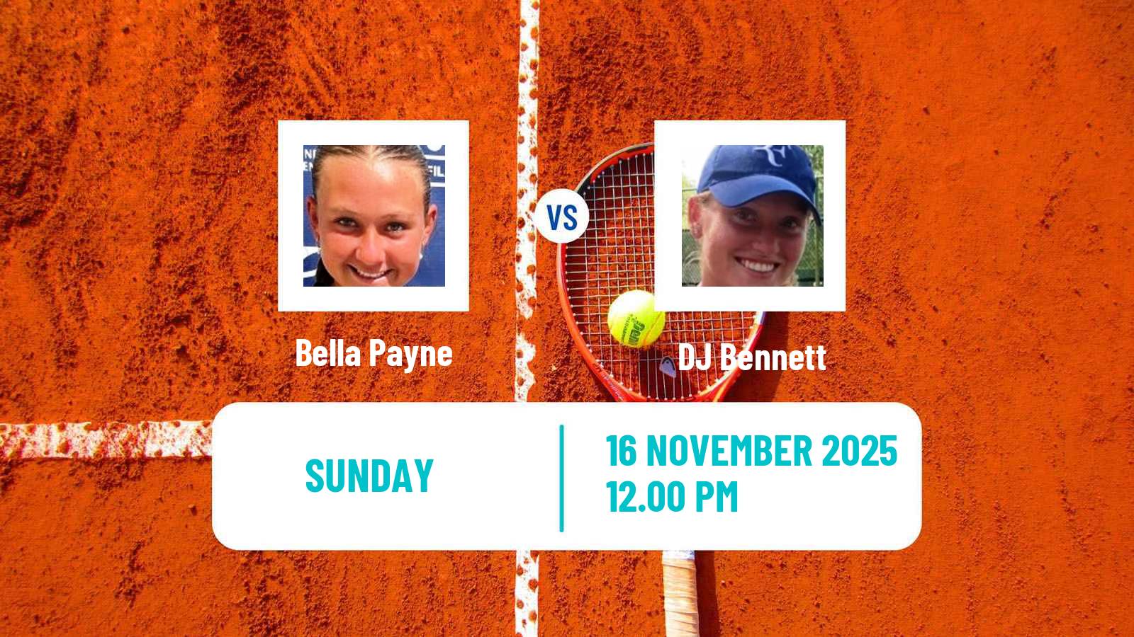 Tennis ITF W15 Clemson Sc Women Bella Payne - DJ Bennett