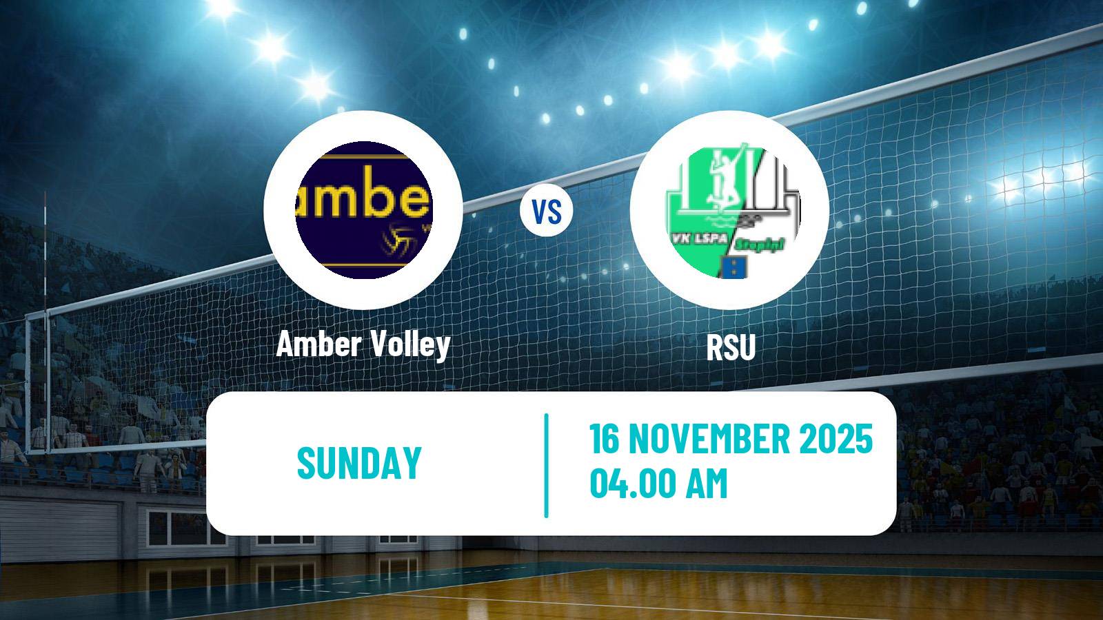 Volleyball Latvian Nacionala Liga Volleyball Amber Volley - RSU