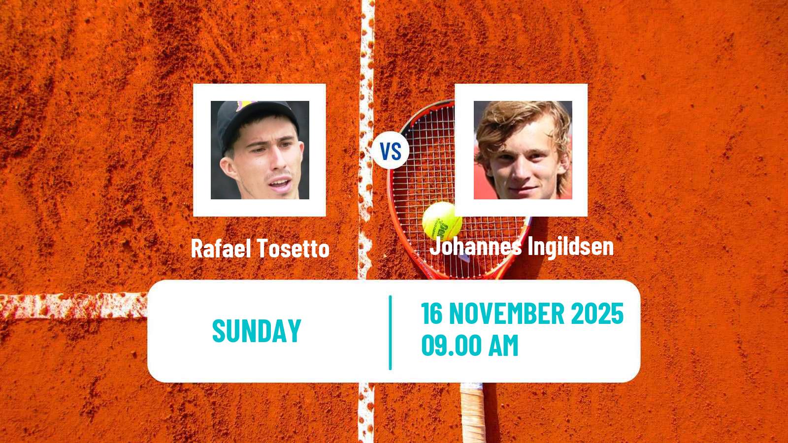 Tennis Florianopolis Challenger Men Rafael Tosetto - Johannes Ingildsen