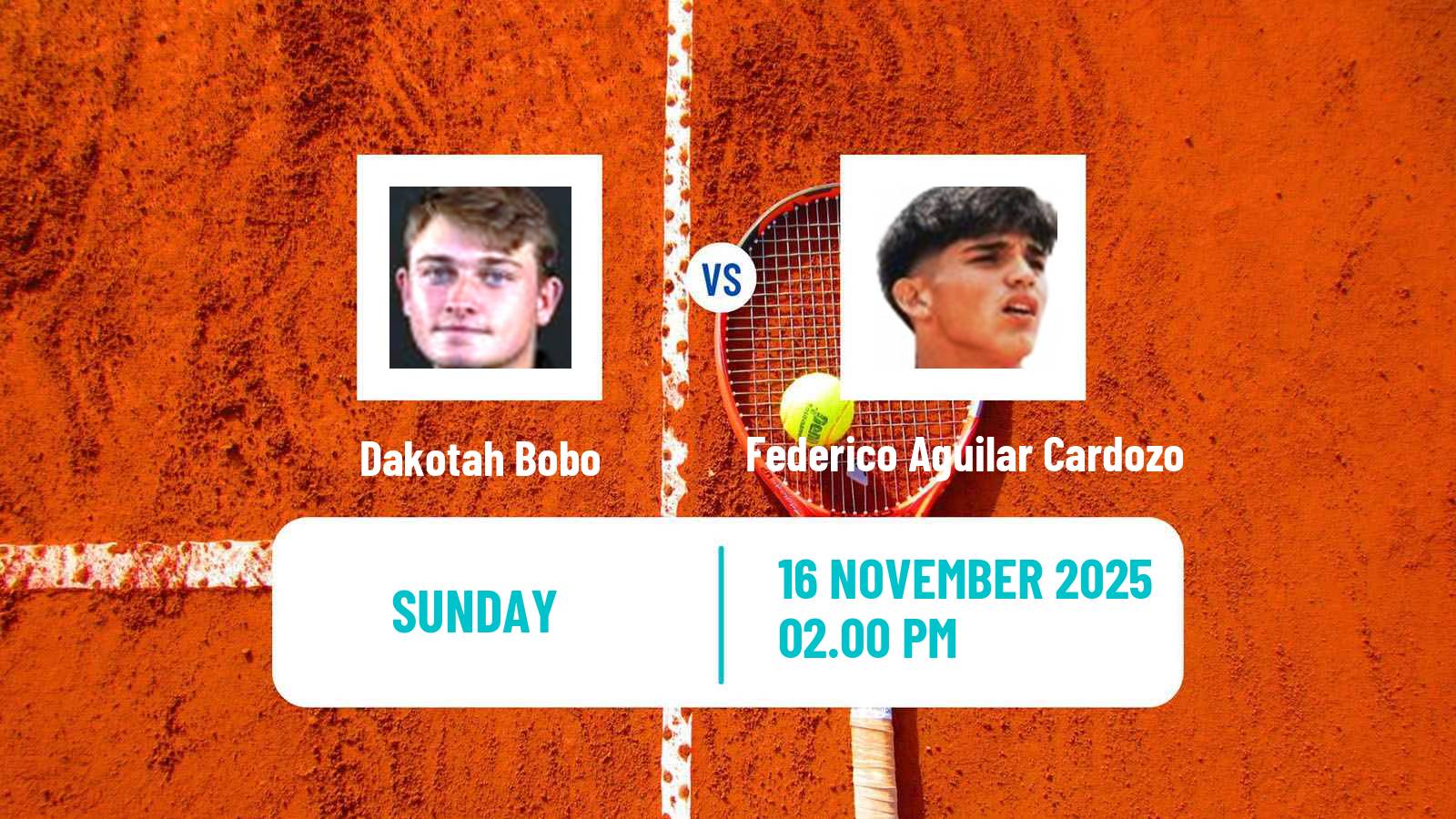 Tennis Guayaquil Challenger Men Dakotah Bobo - Federico Aguilar Cardozo