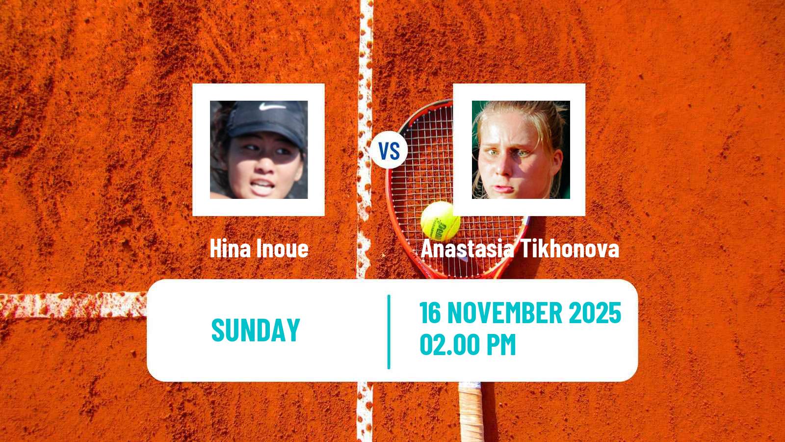 Tennis ITF W50 Chihuahua 2 Women Hina Inoue - Anastasia Tikhonova