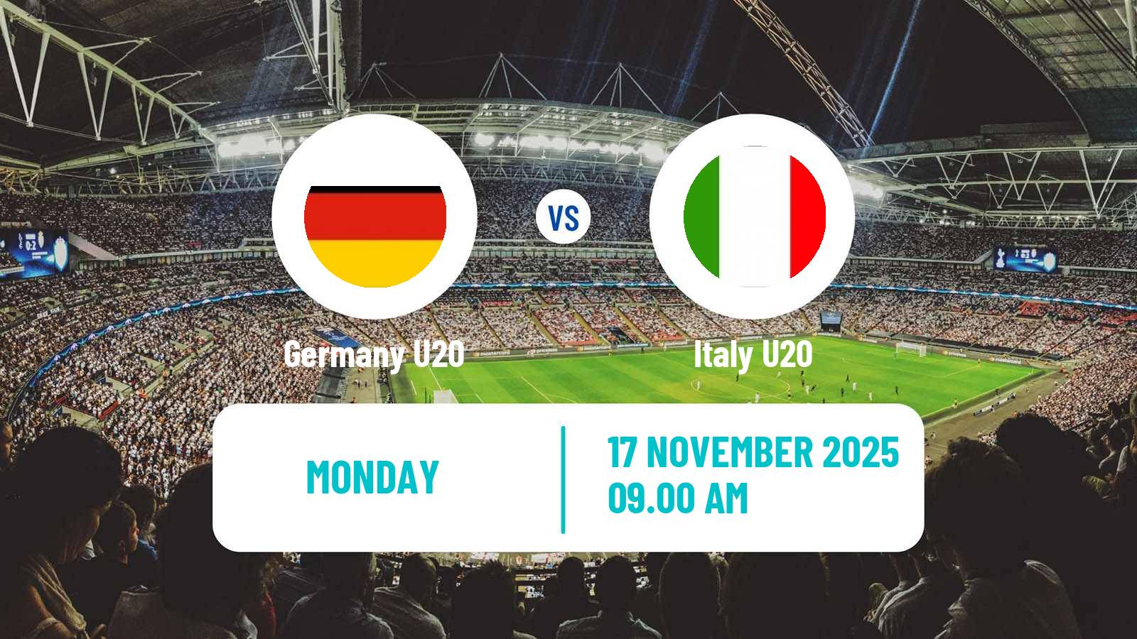 Football Elite League U20 Germany U20 - Italy U20
