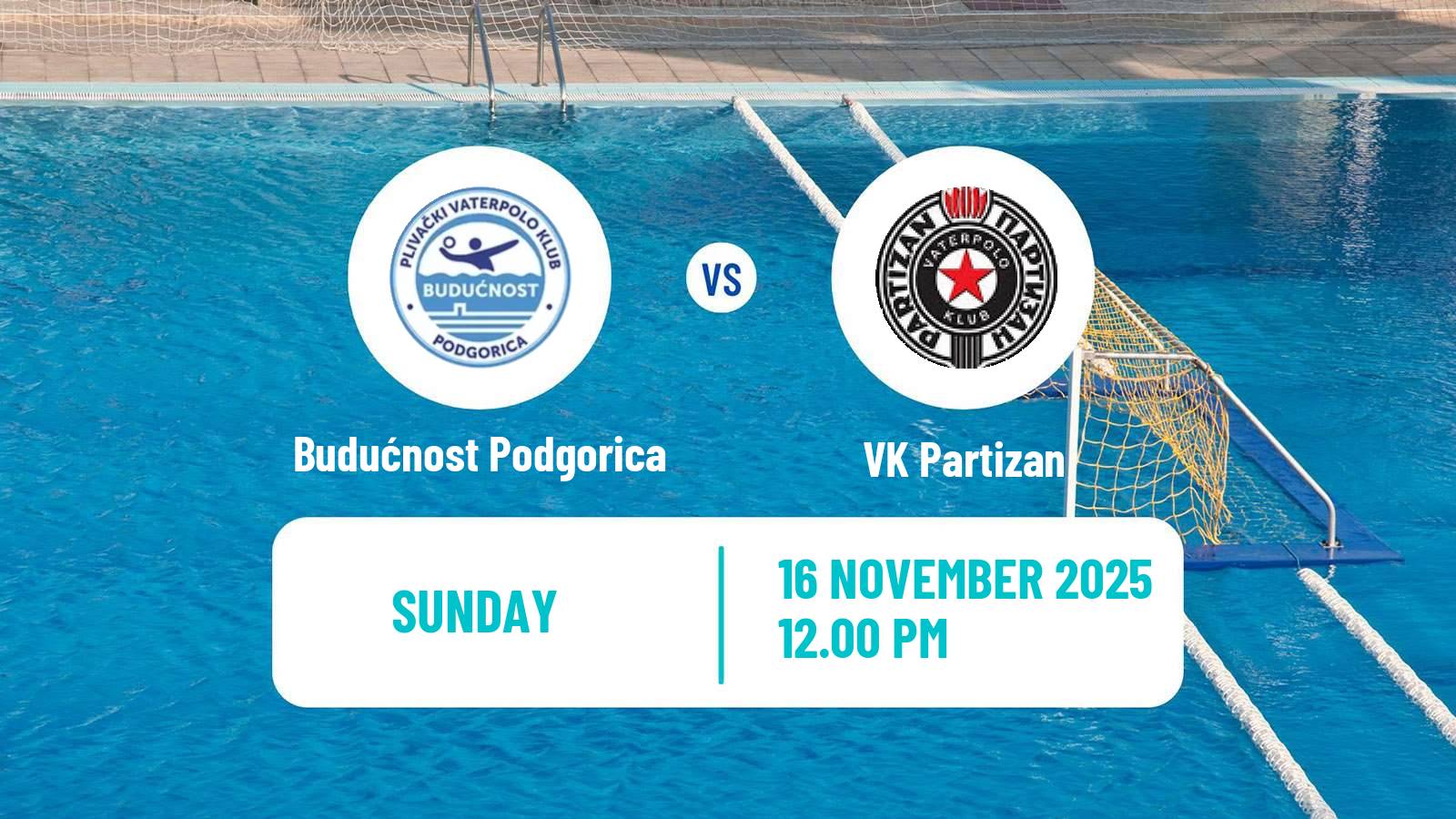 Water polo Regional League Water Polo Budućnost Podgorica - Partizan
