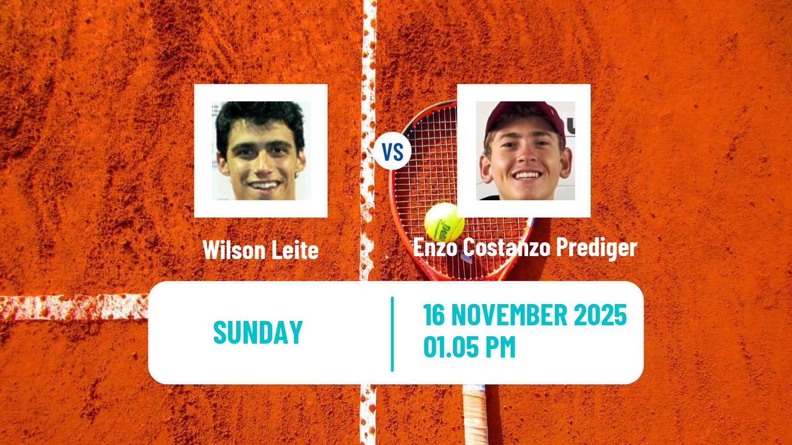 Tennis Florianopolis Challenger Men Wilson Leite - Enzo Costanzo Prediger