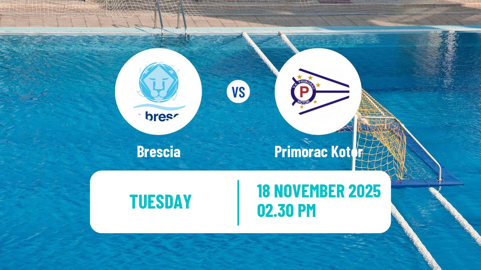 Water polo Champions League Water Polo Brescia - Primorac Kotor
