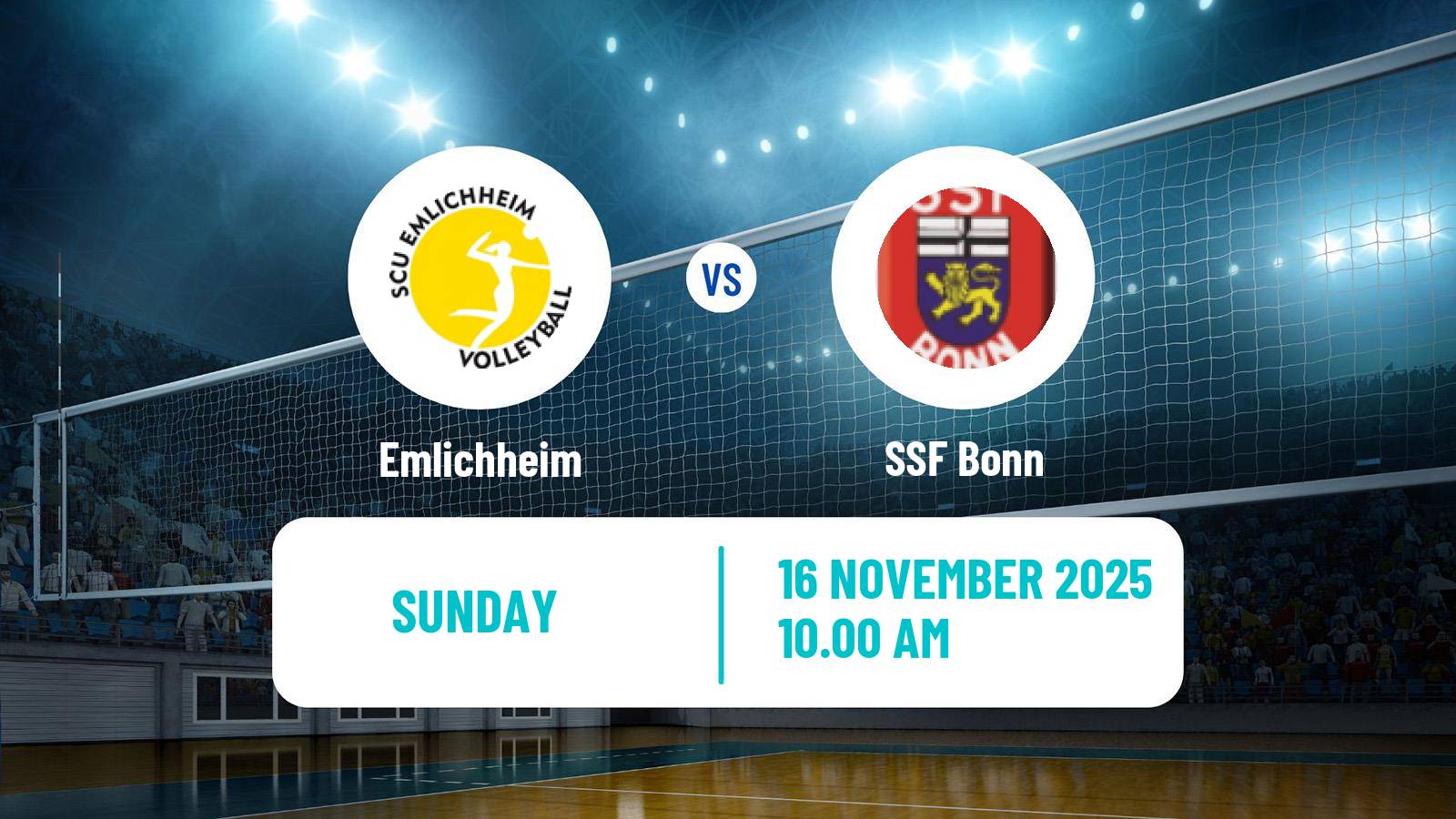 Volleyball German 2 Bundesliga North Volleyball Women Emlichheim - Bonn