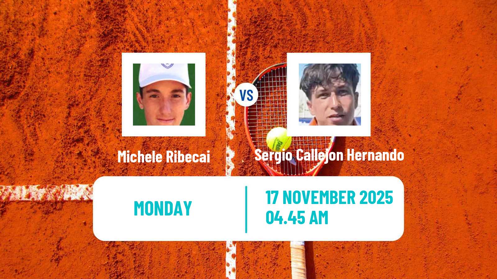 Tennis Bergamo Challenger Men Michele Ribecai - Sergio Callejon Hernando