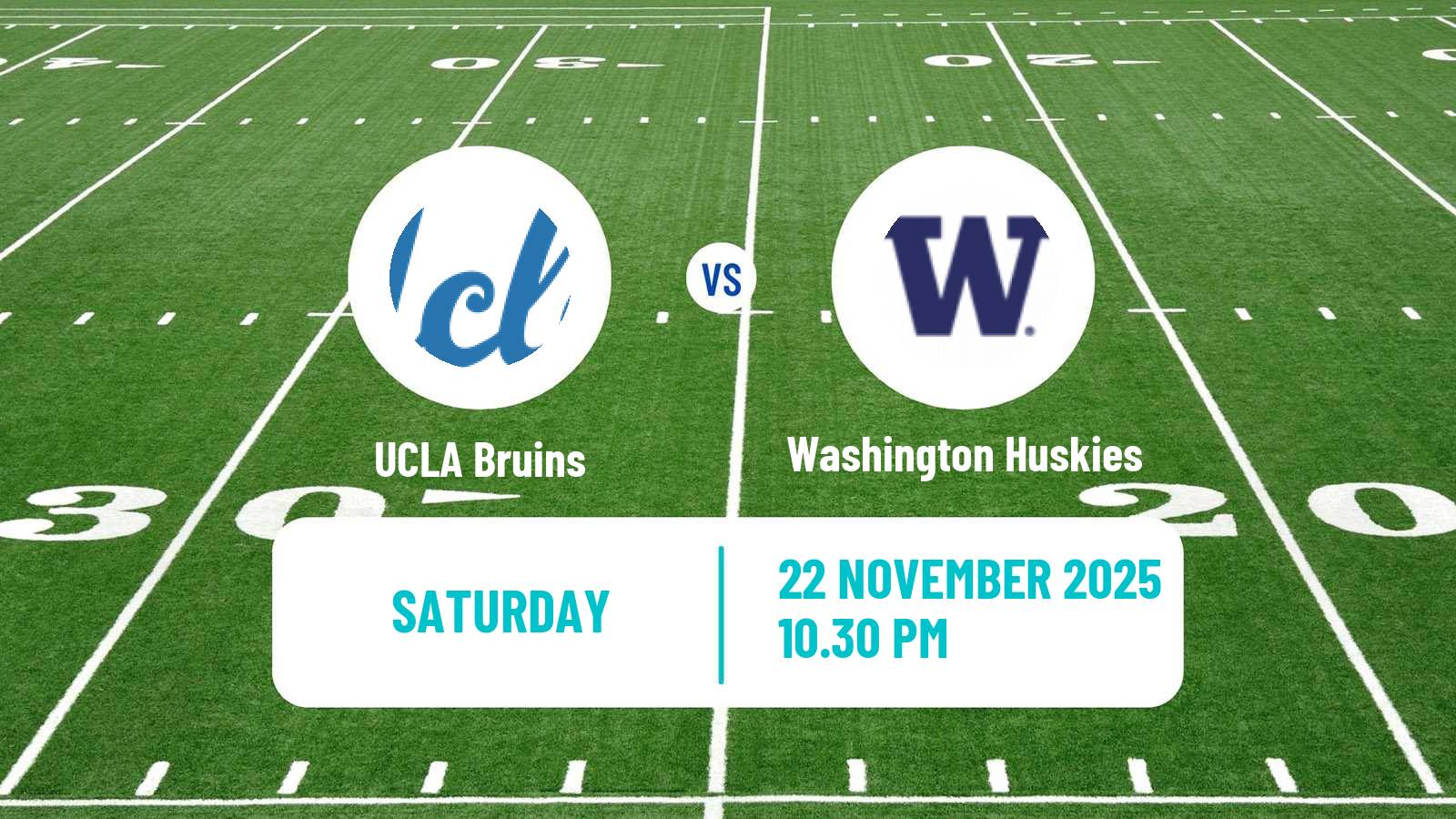 American football NCAA College Football UCLA Bruins - Washington Huskies
