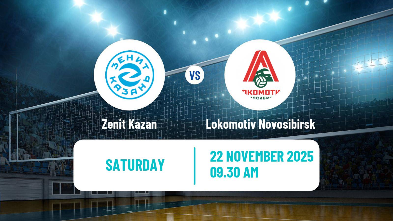 Volleyball Russian Super League Volleyball Zenit Kazan - Lokomotiv Novosibirsk