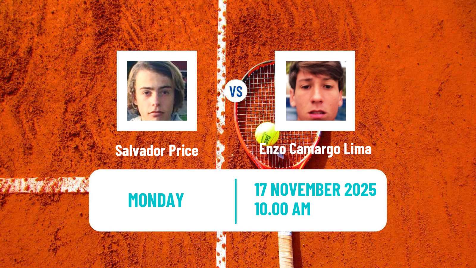 Tennis Guayaquil Challenger Men Salvador Price - Enzo Camargo Lima