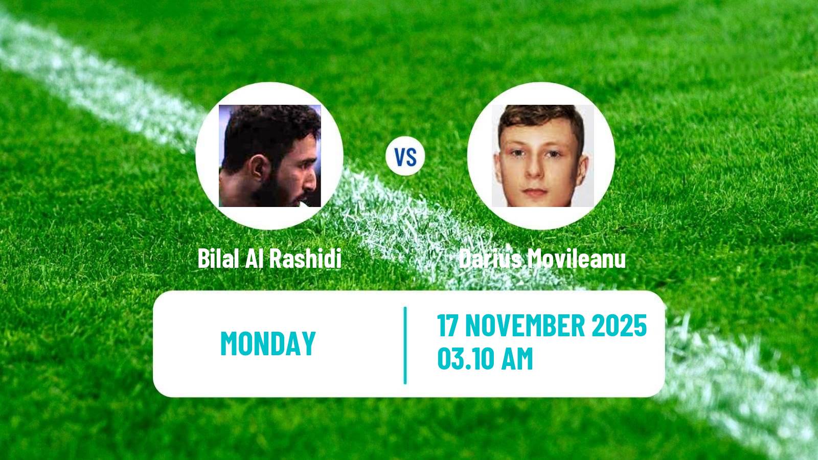 Table tennis Wtt Star Contender Muscat Men Bilal Al Rashidi - Darius Movileanu