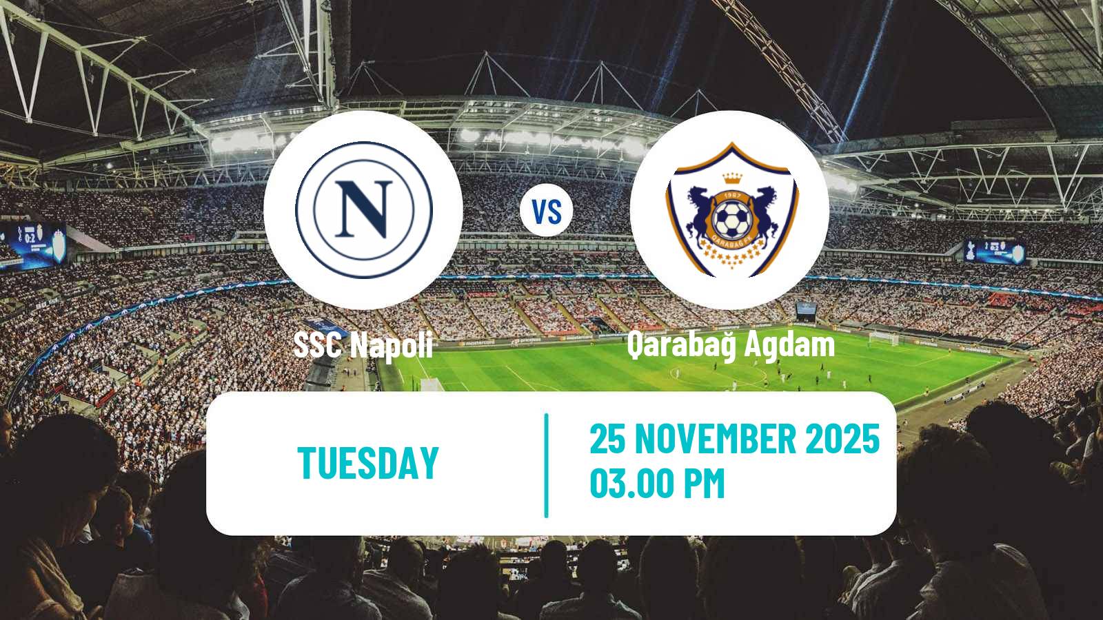 Football UEFA Champions League Napoli - Qarabağ Agdam
