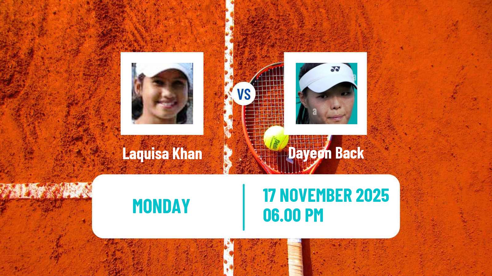 Tennis ITF W75 Sydney Women Laquisa Khan - Dayeon Back