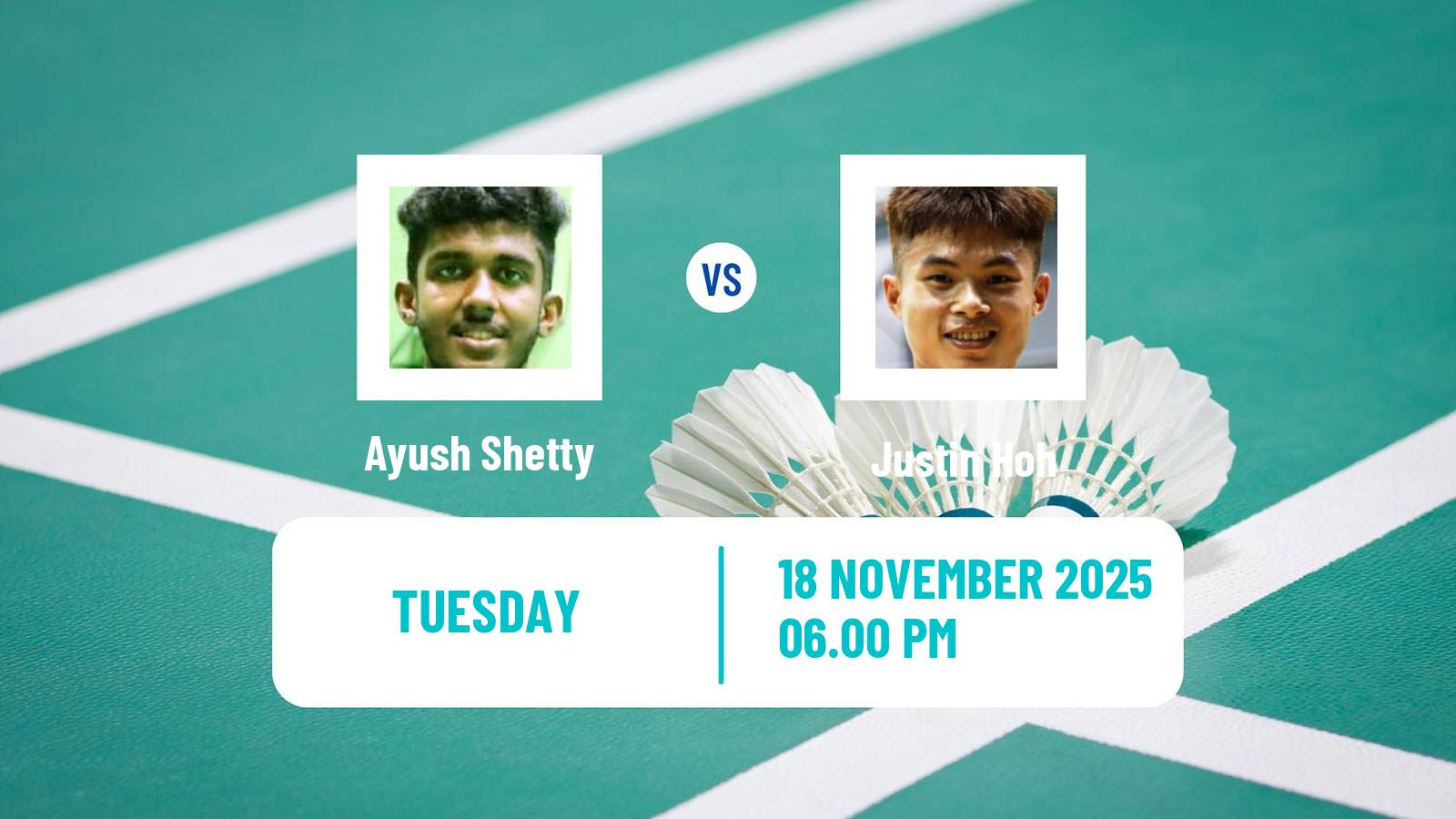 Badminton BWF World Tour Men Australian Open Ayush Shetty - Justin Hoh