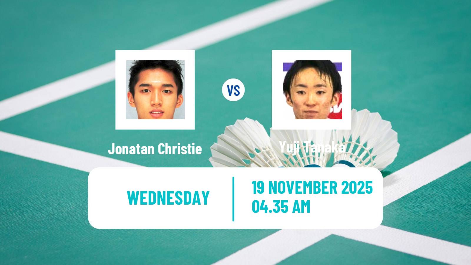 Badminton BWF World Tour Men Australian Open Jonatan Christie - Yuji Tanaka
