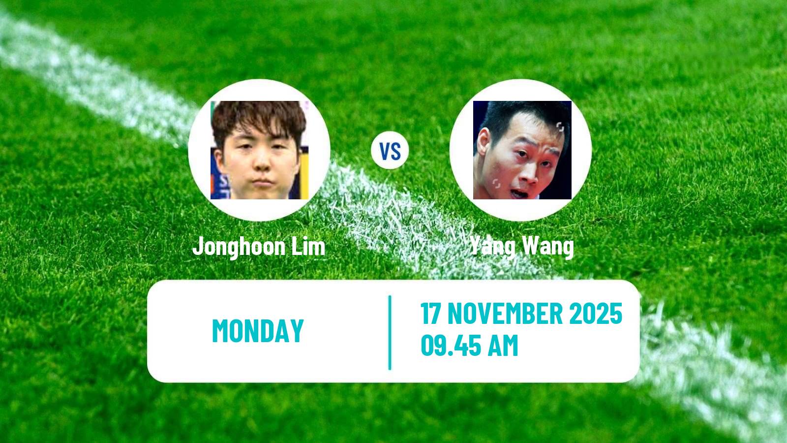 Table tennis Wtt Star Contender Muscat Men Jonghoon Lim - Yang Wang