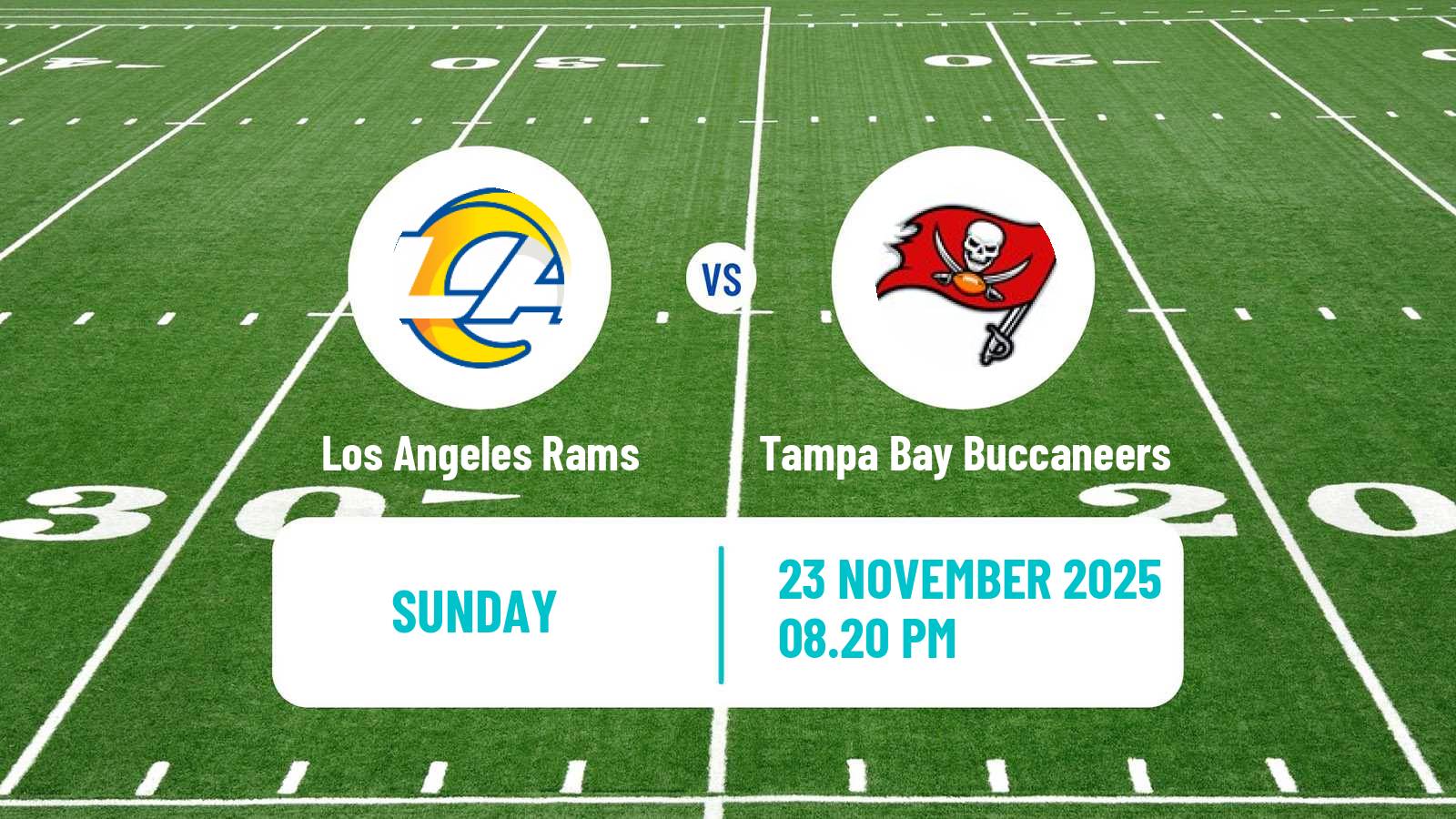 American football NFL Los Angeles Rams - Tampa Bay Buccaneers
