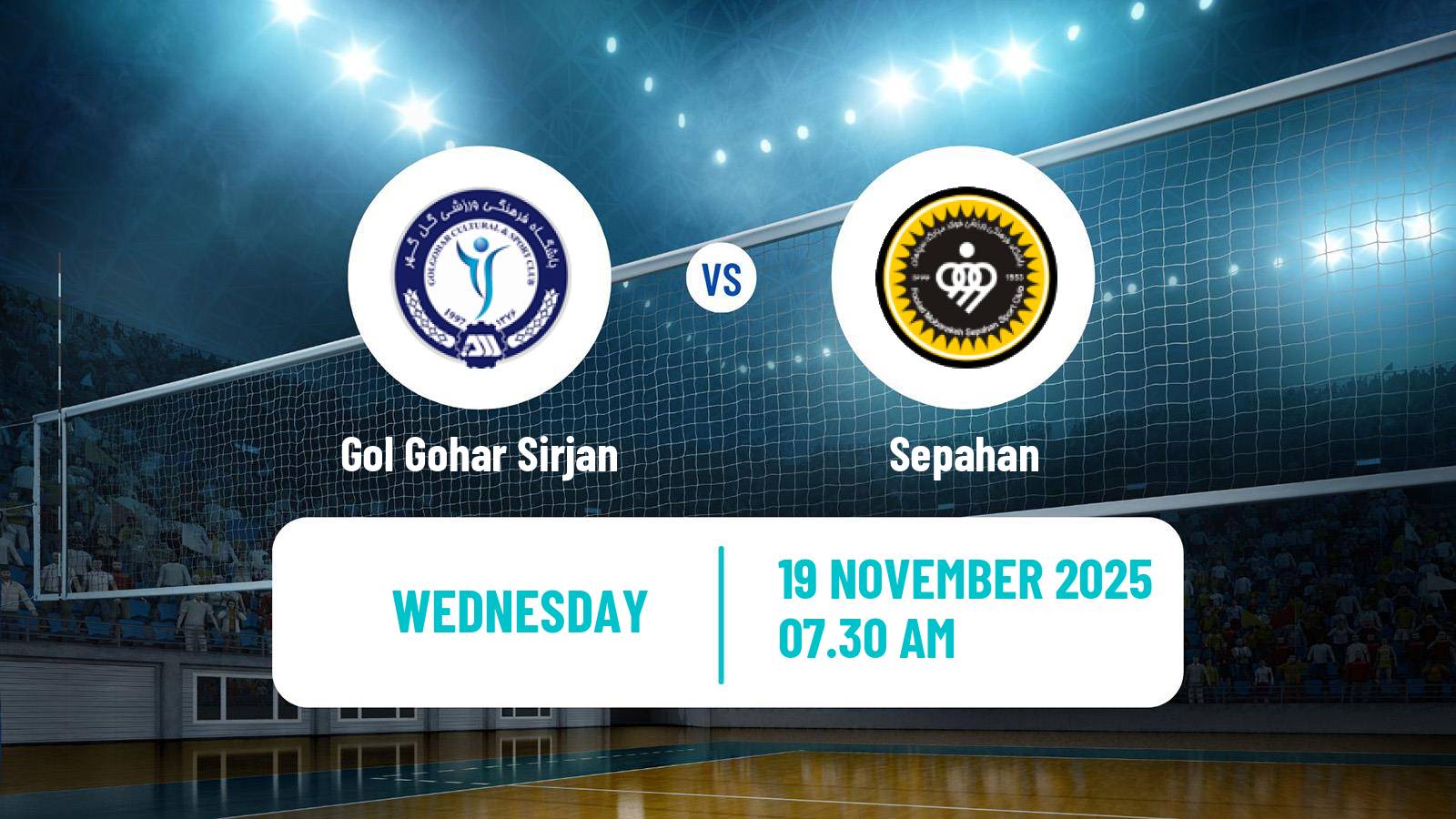 Volleyball Iran Super League Volleyball Gol Gohar Sirjan - Sepahan