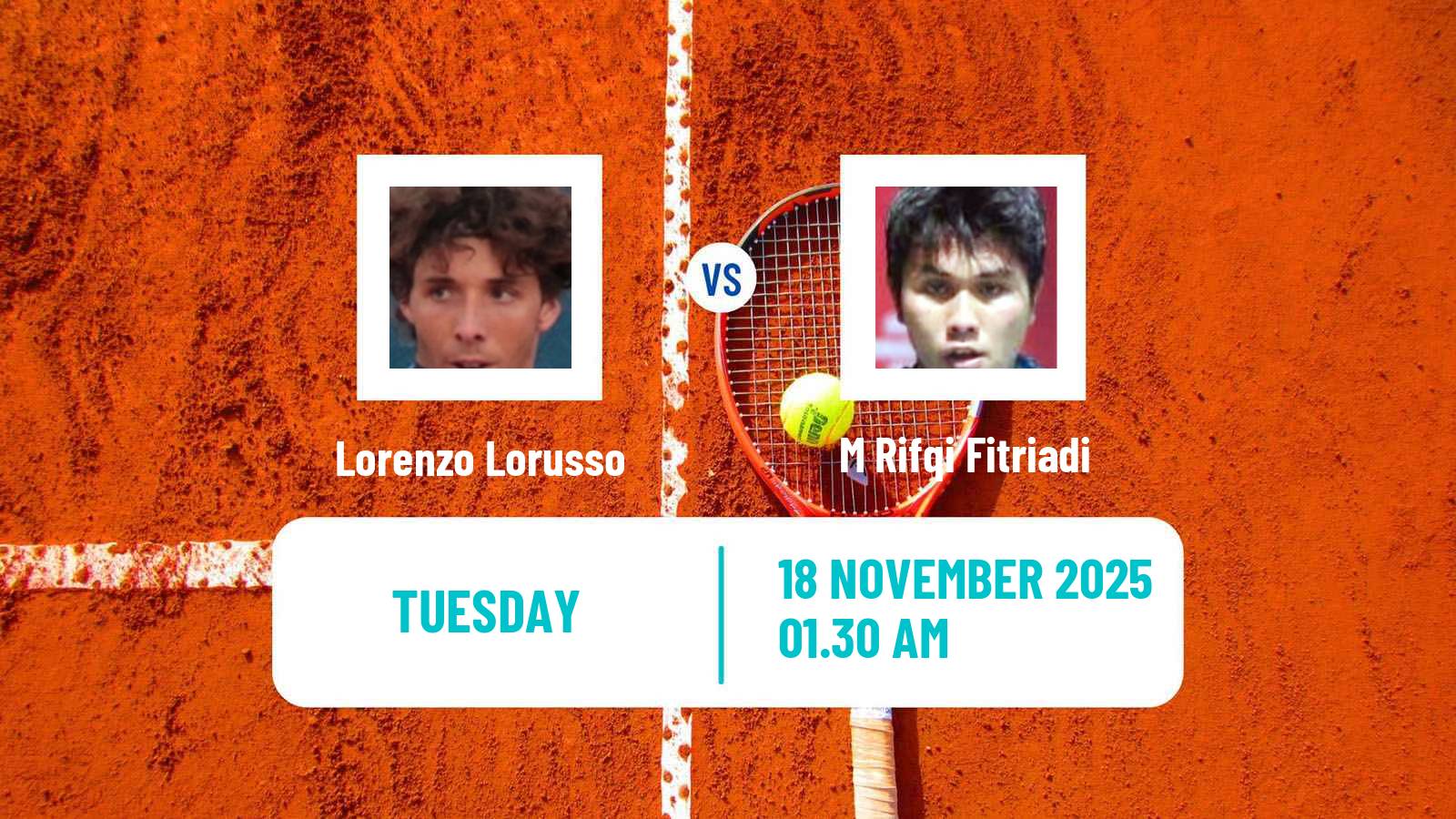 Tennis ITF M15 Kuala Lumpur 2 Men Lorenzo Lorusso - M Rifqi Fitriadi