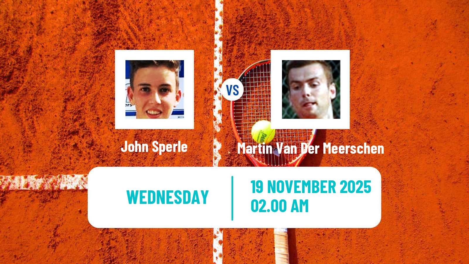 Tennis ITF M25 Antalya 5 Men John Sperle - Martin Van Der Meerschen