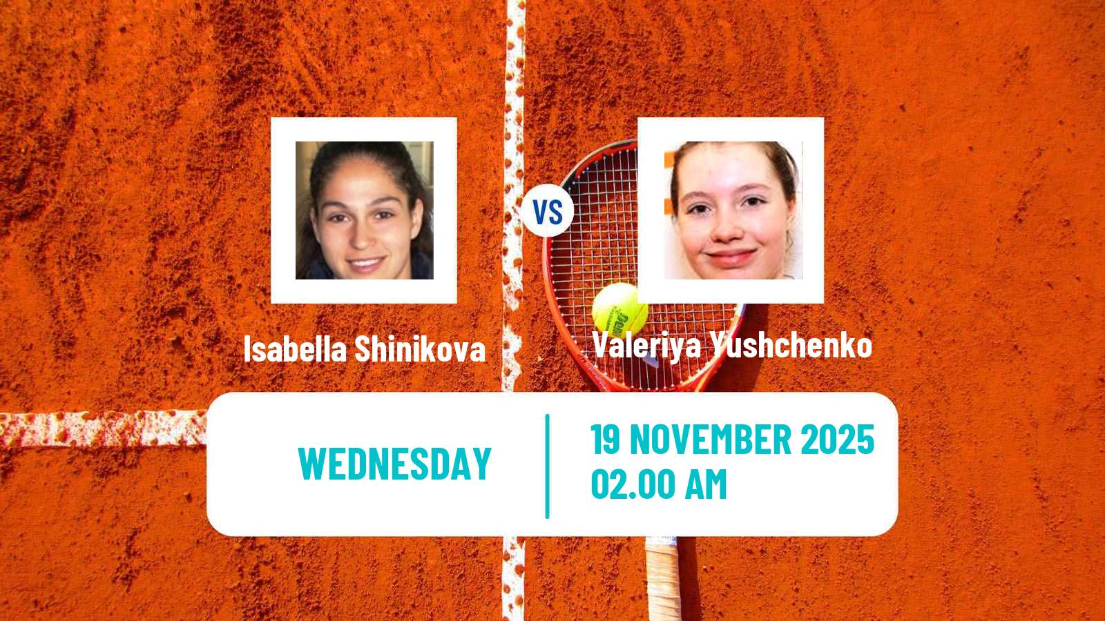 Tennis ITF W35 Antalya 5 Women Isabella Shinikova - Valeriya Yushchenko
