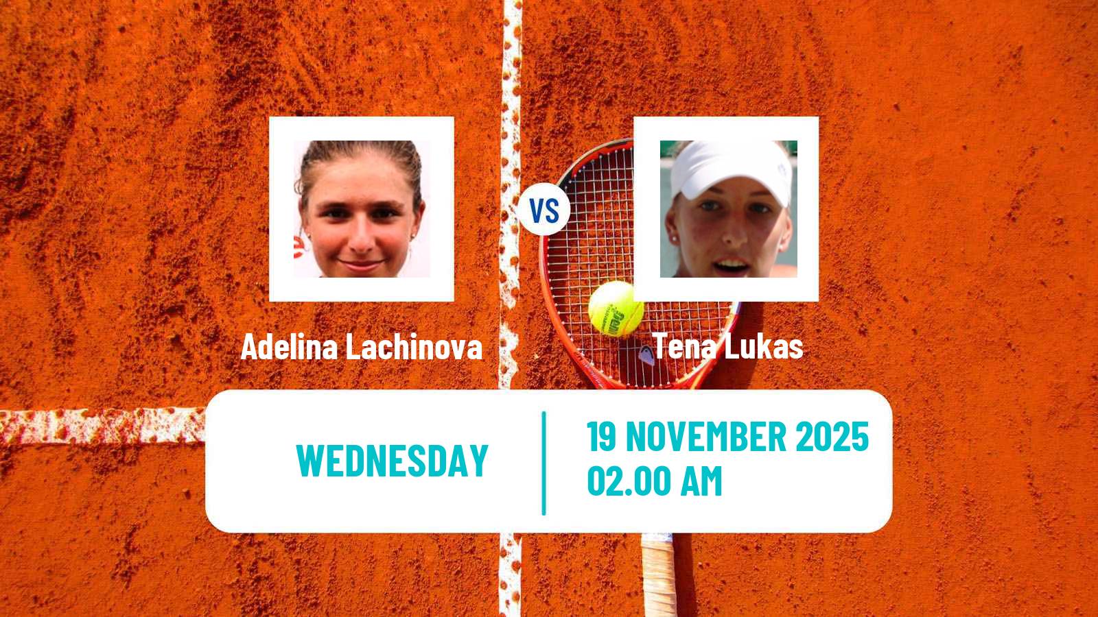 Tennis ITF W35 Antalya 5 Women Adelina Lachinova - Tena Lukas