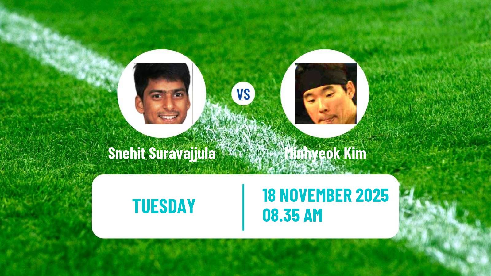 Table tennis Wtt Star Contender Muscat Men Snehit Suravajjula - Minhyeok Kim